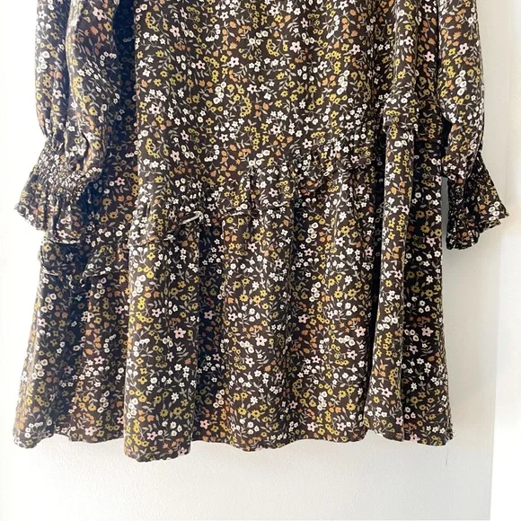 Rylee + Cru Dark Floral Hazel Shift Dress | Small - Picture 6 of 8